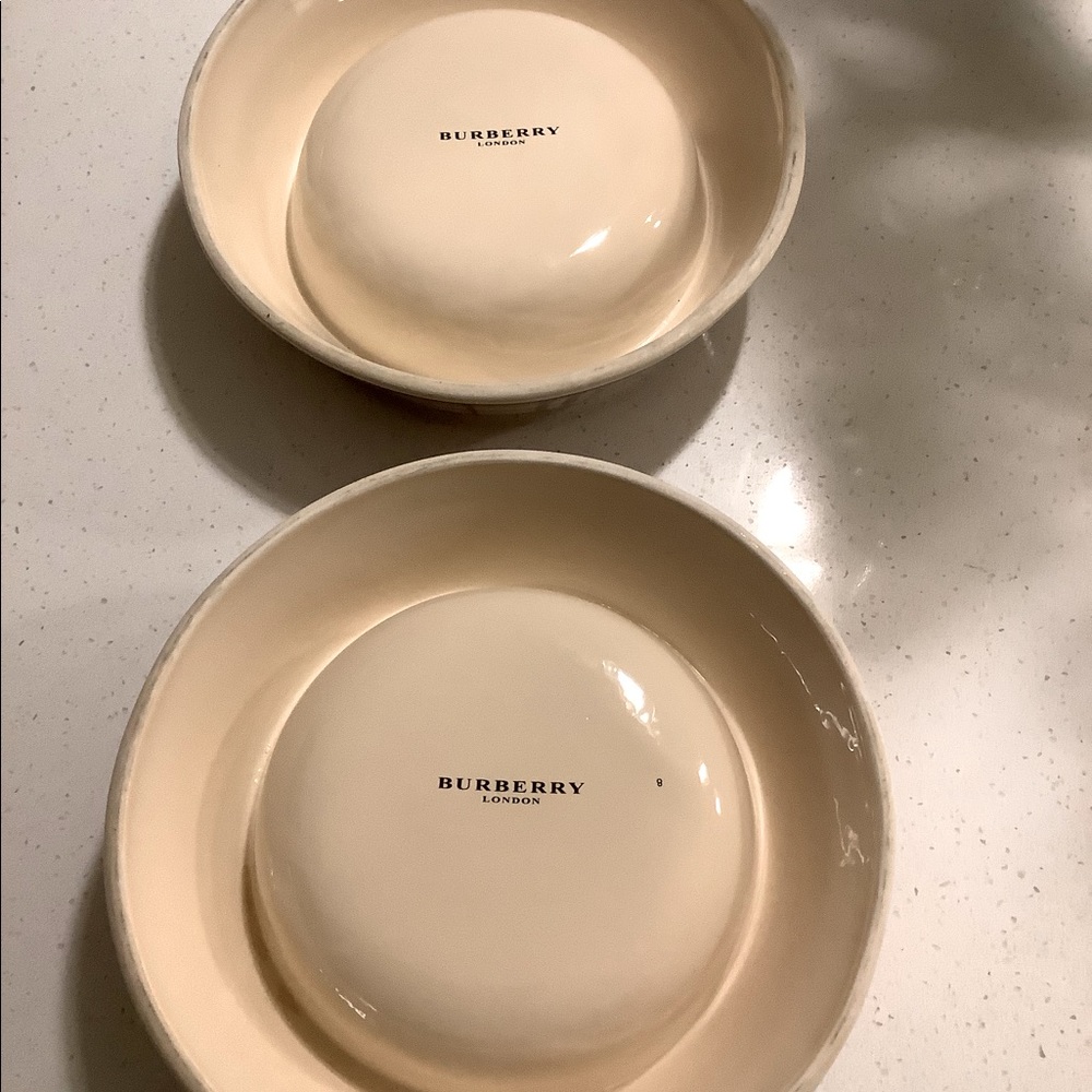 Burberry dog bowls